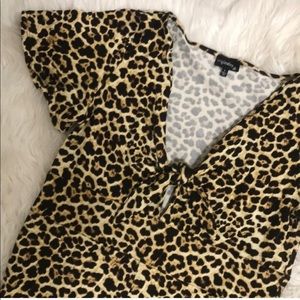 Leopard print jumpsuit